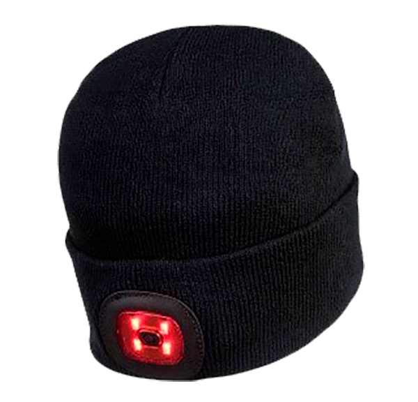 GORRA CON DOBLE LED RECARGABLE