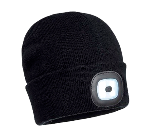 GORRA CON DOBLE LED RECARGABLE